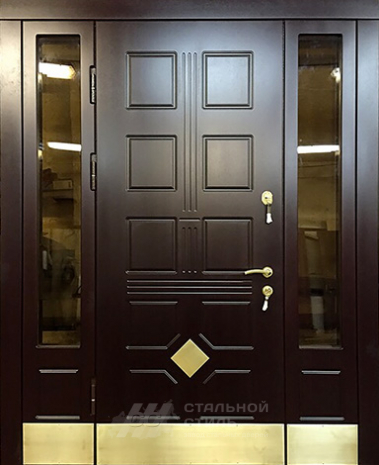 Дверь «Парадная дверь №70» c отделкой Массив дуба