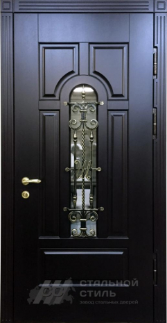 Дверь «Парадная дверь №336» c отделкой Массив дуба